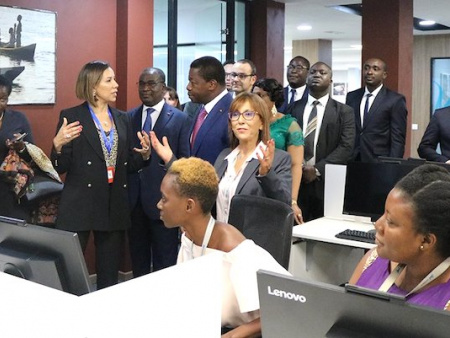 Le Chef de l’Etat a inauguré à Lomé le nouveau site du groupe Majorel dédié à la relation client