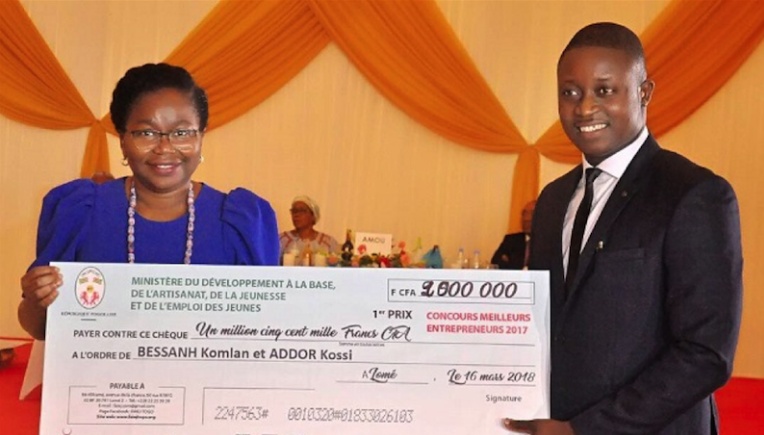 Togo : le Gouvernement récompense les meilleurs jeunes entrepreneurs 2017