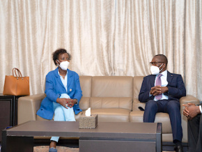La Secrétaire Générale de l’OIF, Louise Mushikiwabo en visite de travail au Togo