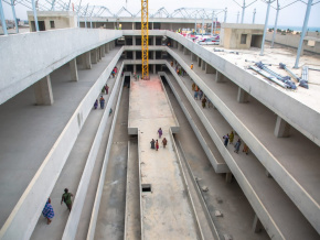 Reconstruction du grand marché de Lomé : fin des gros œuvres, les travaux avancent