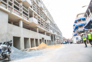 Reconstruction du grand marché de Lomé : le bâtiment central réalisé à 60%