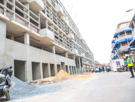 Reconstruction du grand marché de Lomé : le bâtiment central réalisé à 60%