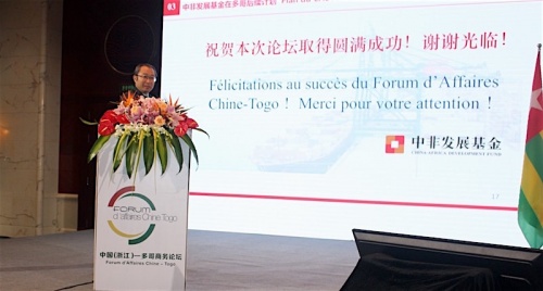 Le Fonds de Développement Sino-Africain (CADFund) prêt à accompagner le gouvernement togolais dans la réalisation du PND