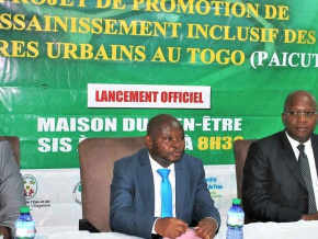 Lancement du PAICUT, un projet pour améliorer l&#039;assainissement dans dix communes urbaines du Togo, avec l’appui de la BAD