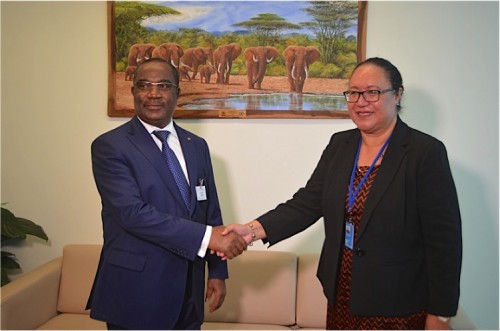 Photo : Le PM Komi Selom Klassou et Mme Fekitamoela Katoa Utoikamanou, Sous-secrétaire Général des Nations Unies