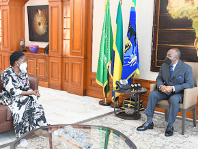 A Libreville, la Premier ministre reçue par Ali Bongo