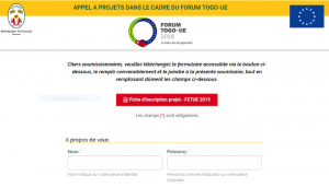 100 projets bancables à sélectionner pour le forum Togo-UE : soumettez votre candidature !