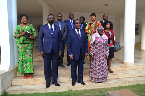 Visite de la mission de la Cour Constitutionnelle congolaise à la Primature