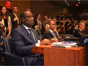 Photo : Le Premier Komi Selom Klassou au Forum sur les ODD à New York.